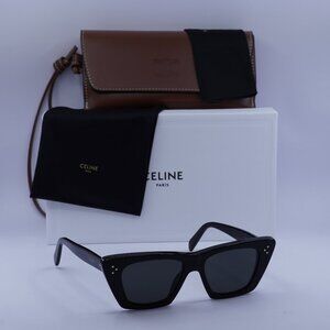 Celine CL40187I 01A Cat Eye Sunglasses - Black/Grey